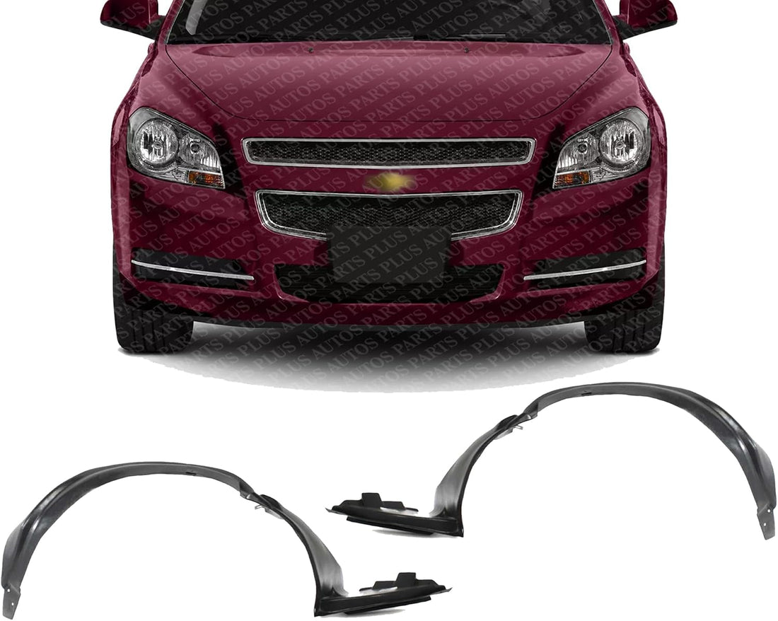 2 Front Fender Liner Right Passenger & Left Driver Side Direct Replacement Compatible With 2008-2012 Chevrolet Malibu GM1249201 GM1248201 20830626 20830624