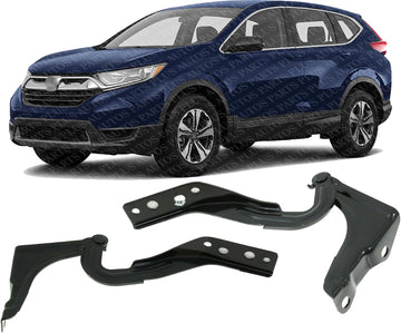 Set of 2 Front Hood Hinge Steel Right Passenger & Left Driver Side Direct Replacement Compatible with 2017-2022 Honda CR-V HO1236153 HO1236154 60120TLAA00ZZ 60170TLAA00ZZ