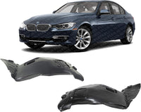 Set Of 2 Front Fender Liner Front-Section Right Passenger & Left Driver Side Direct Replacement Compatible With 2006-2012 BMW 3-Series 51717059379-PFM 51717059380-PFM