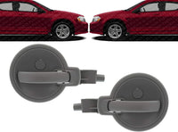 Set of 2 Front Or Rear Interior Door Handle Left Driver & Right Passenger Side Direct Replacement Compatible with 2008-2014 Dodge Avenger CH1353138 CH1352138 1FU94XDBAA 1FU95XDBAB