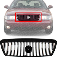 Front Grille Primed Shell and Insert Plastic Direct Replacement Compatible With 2003-2004 Mercury Marauder FO1200409 4W3Z8200AAA