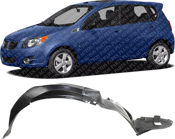 Front Fender Liner Left Driver Side Direct Replacement Compatible With 2005-2010 Pontiac G6 GM1248174 25956106