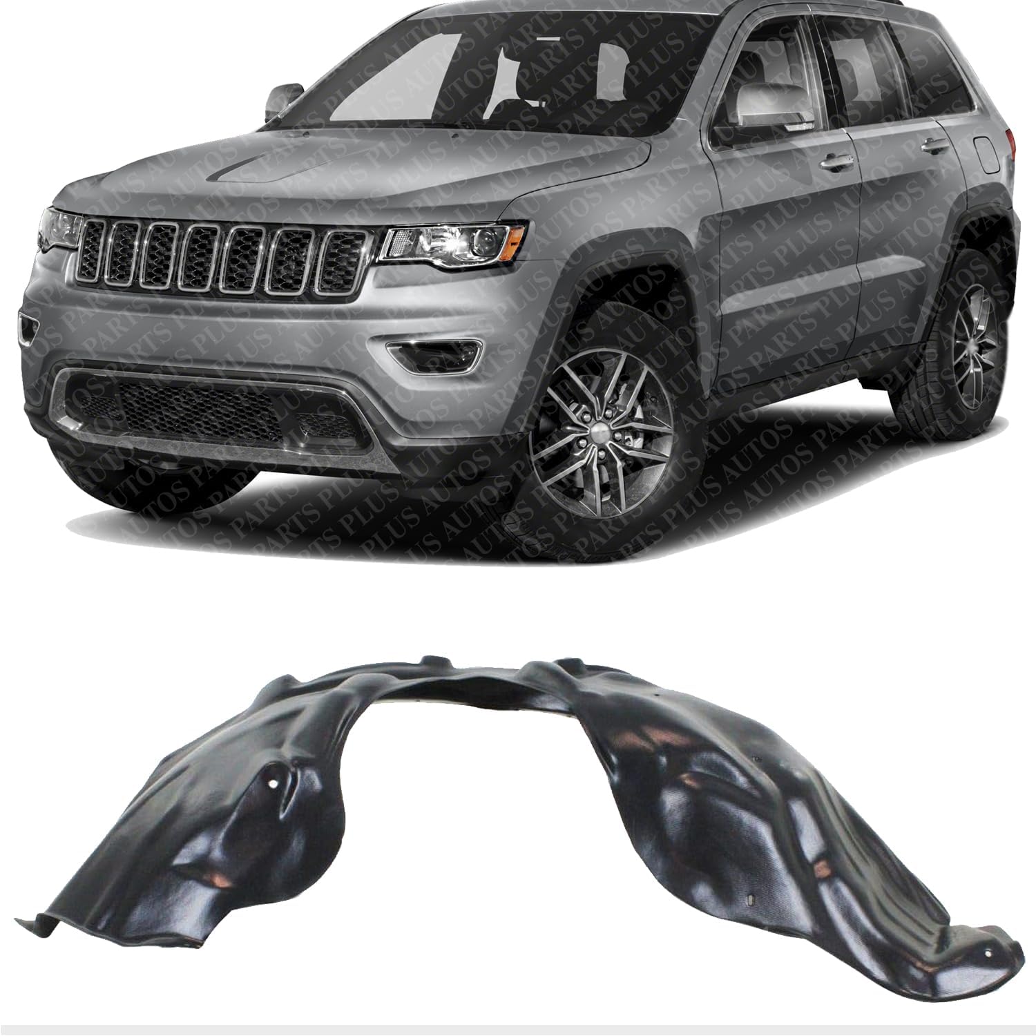 Front Fender Liner Left Driver Side Direct Replacement Compatible With 2011-2022 Jeep Grand Cherokee CH1248153 55079293AL