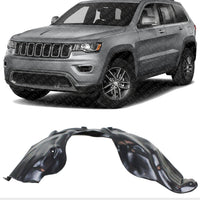 Front Fender Liner Left Driver Side Direct Replacement Compatible With 2011-2022 Jeep Grand Cherokee CH1248153 55079293AL