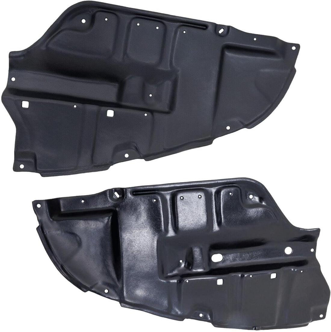 Set of 2 Front Engine Splash Left Driver & Right Passenger Side Direct Replacement Compatible with 2000-2001 Nissan Maxima NI1228126 NI1228127 758962Y000 758972Y000