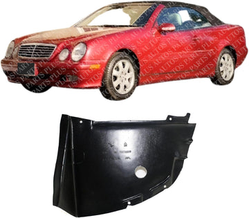 Front Section Fender Liner Left Driver Side Direct Replacement Compatible With 2000-2003 Mercedes Benz CLK-Class MB1250111 2086985730