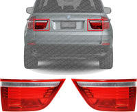 Set Of 2 Tail Light Inner Assembly Plastic Left Driver & Right Passenger Side Direct Replacement Compatible With 2007-2010 BMW X5 BM2803101 BM2802101 63217295340 63217295339