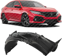 Front Fender Liner Right Passenger Side Direct Replacement Compatible With 2017-2019 Honda Civic HO1249204 74101TGGA00