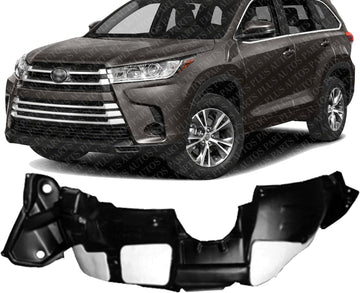 Front Fender Liner Left Driver Side Without Insulation Foam Direct Replacement Compatible With 2014-2016 Toyota Highlander TO1248195 538060E120