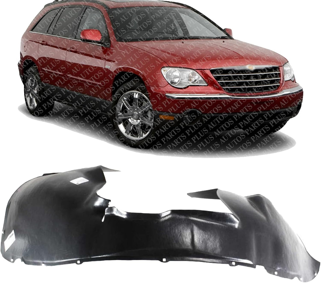 Front Fender Liner Right Passenger Side Direct Replacement Compatible With 2004-2008 Chrysler Pacifica CH1249138 4857646AH