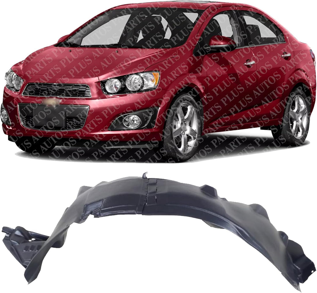 Front Fender Liner Left Driver Side Direct Replacement Compatible With 2013-2016 Chevrolet Sonic GM1248241 95316106