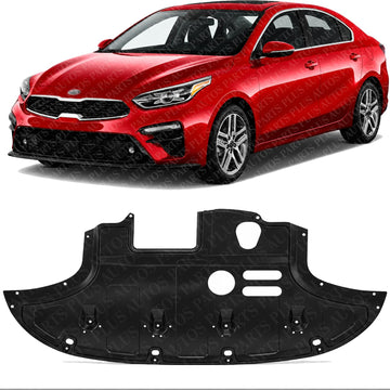 Front Engine Splash Shield Under Cover Direct Replacement Compatible with 2019-2022 Kia Forte KI1228167 29110M7000