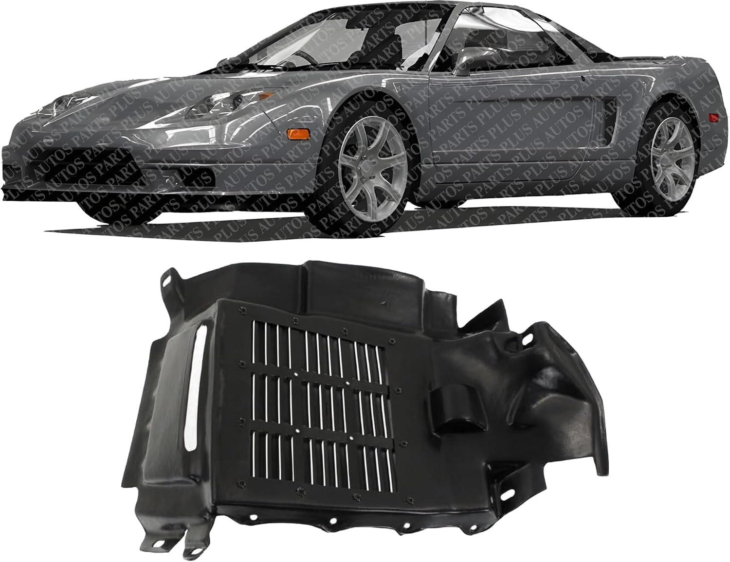 Front Fender Cover Liner Left Driver Side Direct Replacement Compatible With 1991-2005 Acura NSX AC1249120 74102SL0020