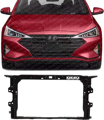 Front Radiator Support Plastic Direct Replacement Compatible With 2019-2020 Hyundai Elantra HY1225212 64101F2500