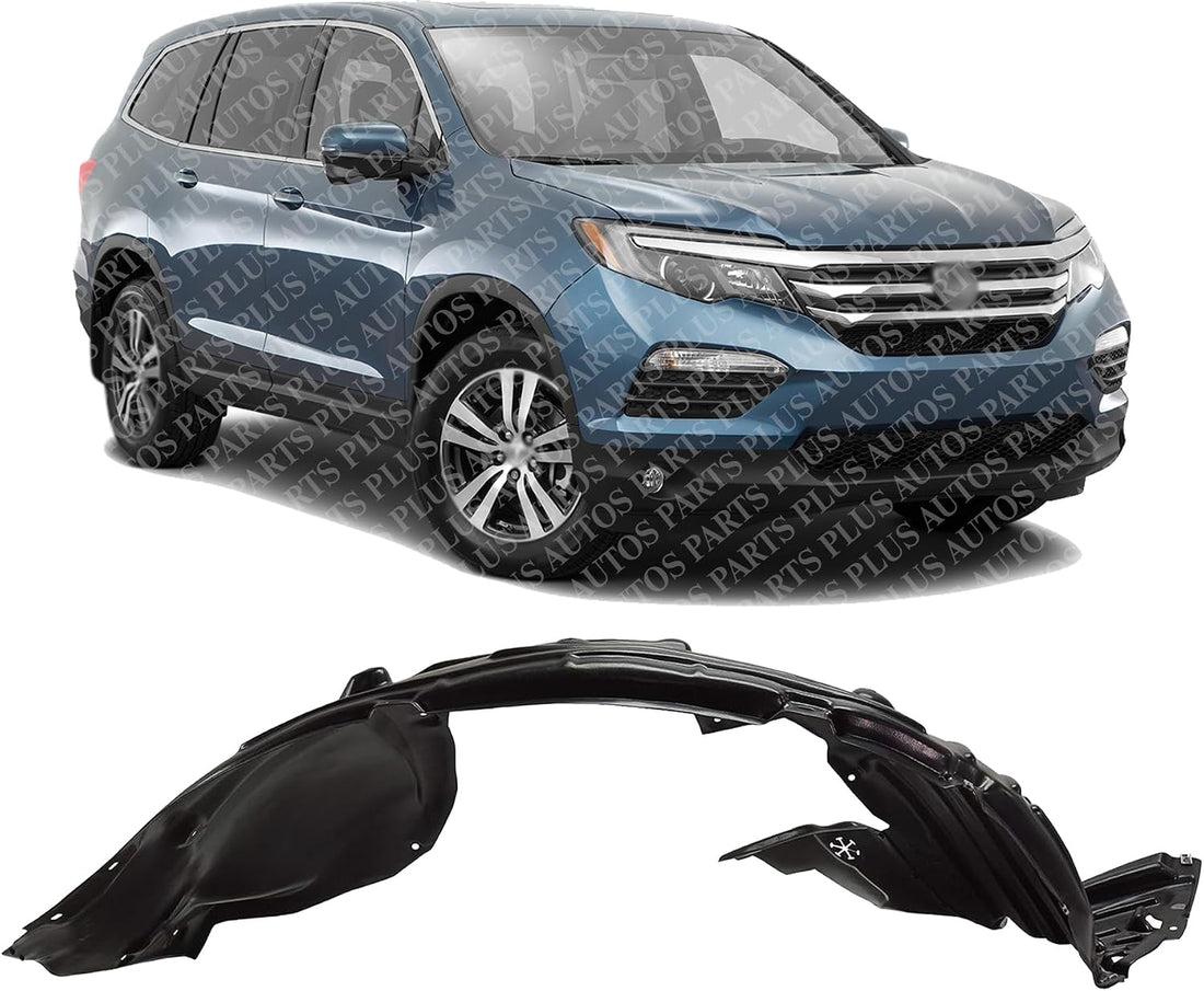 Front Fender Liner Right Passenger Side Direct Replacement Compatible with 2016-2022 Honda Pilot / 2017-2020 Honda Ridgeline HO1249162 74101TG7A01