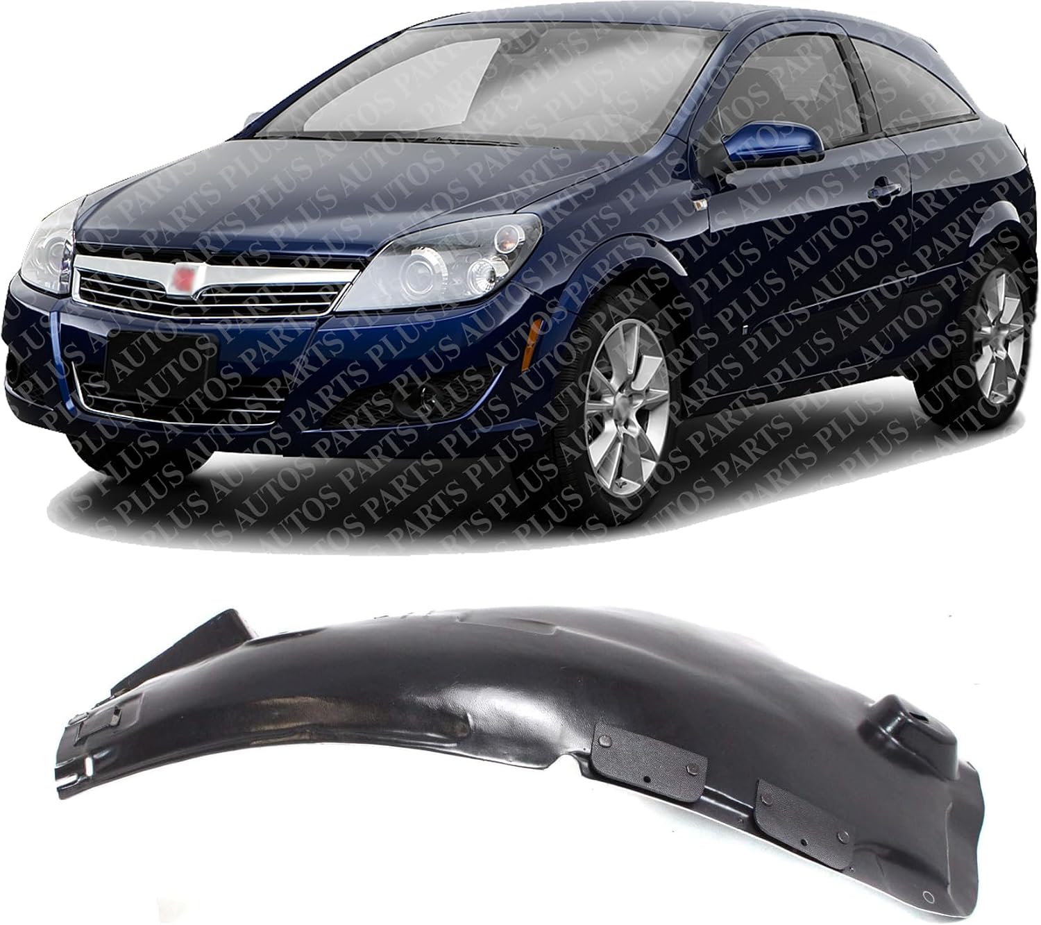 Front Fender Liner Rear Section Left Driver Side Direct Replacement Compatible With 2008-2009 Saturn Astra GM1248191 13125604