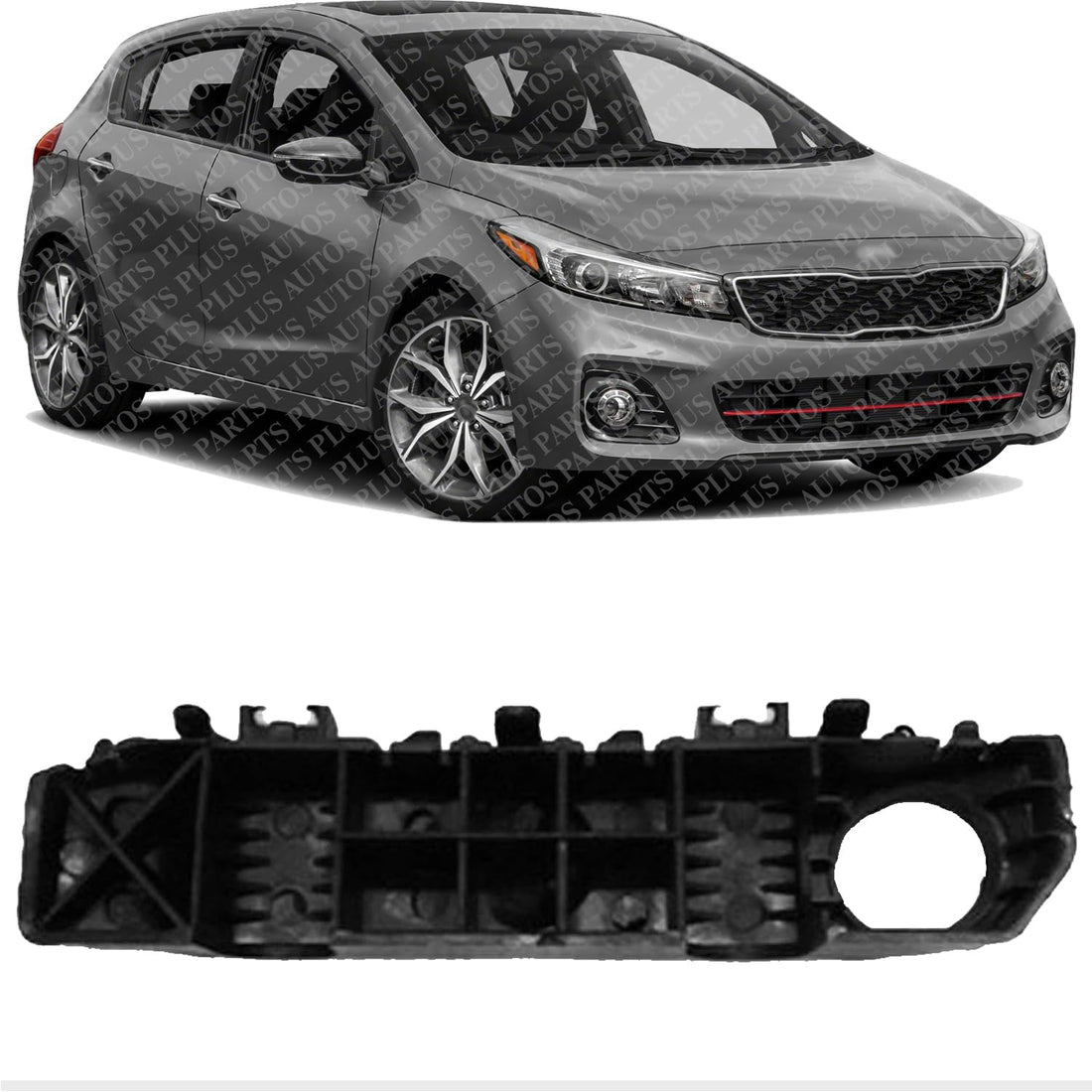 Front Bumper Side Bracket Right Passenger Side Direct Replacement Compatible With 2014-2016 Kia Forte/Forte Koup / 2014-2018 Forte5 KI1033102 86514A7000