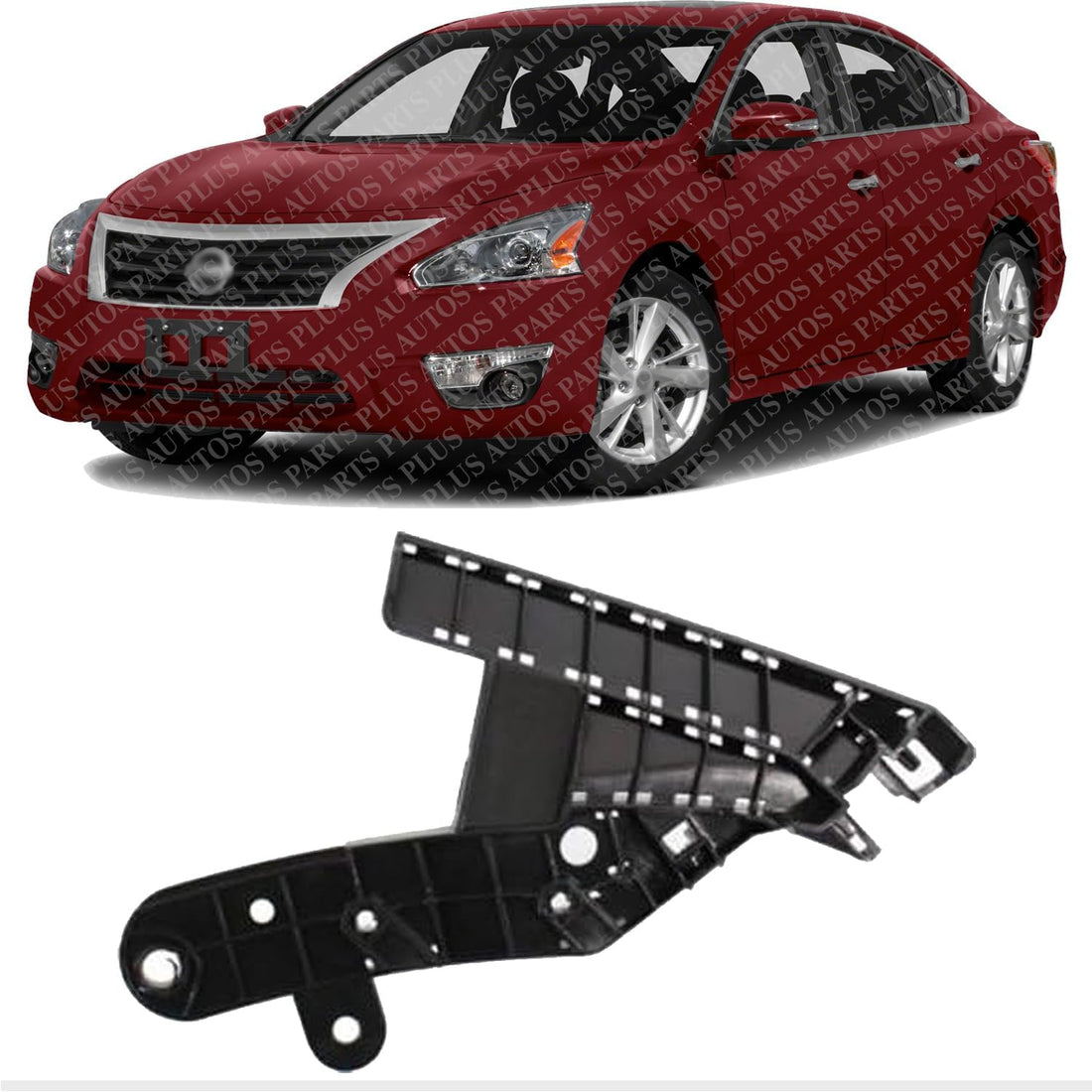 Front Bumper Cover Frame Bracket Left Driver Side Direct Replacement Compatible With 2013-2015 Nissan Altima NI1042102 620593TA0A