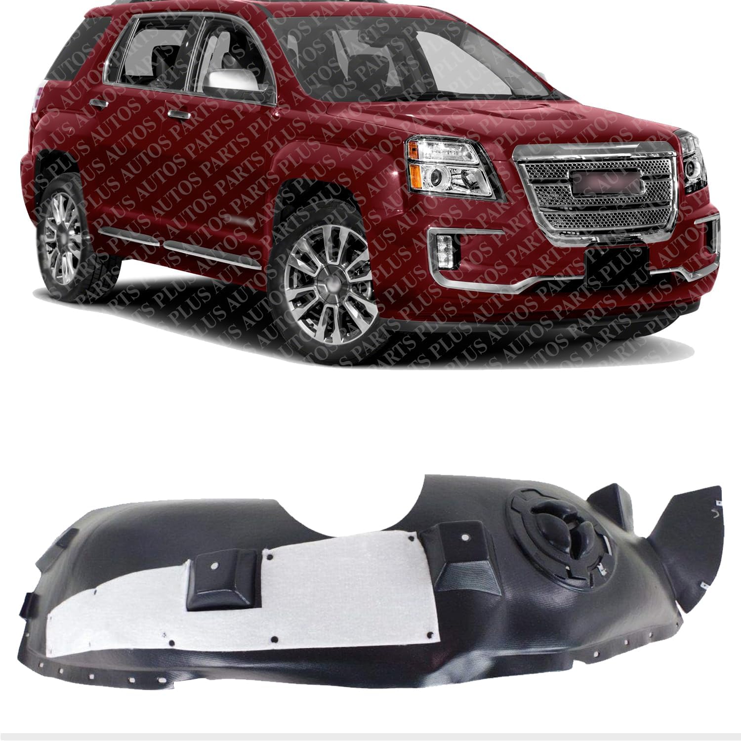 Front Fender Liner Vacuum Form Right Passenger Side Direct Replacement Compatible With 2014-2017 GMC Terrain 23271690-PFM GM1249244