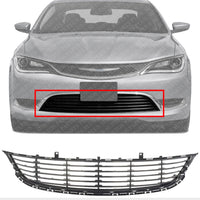 Front Bumper Lower Grille Direct Replacement Compatible With 2015-2017 Chrysler 200 CH1036134 68202988AC