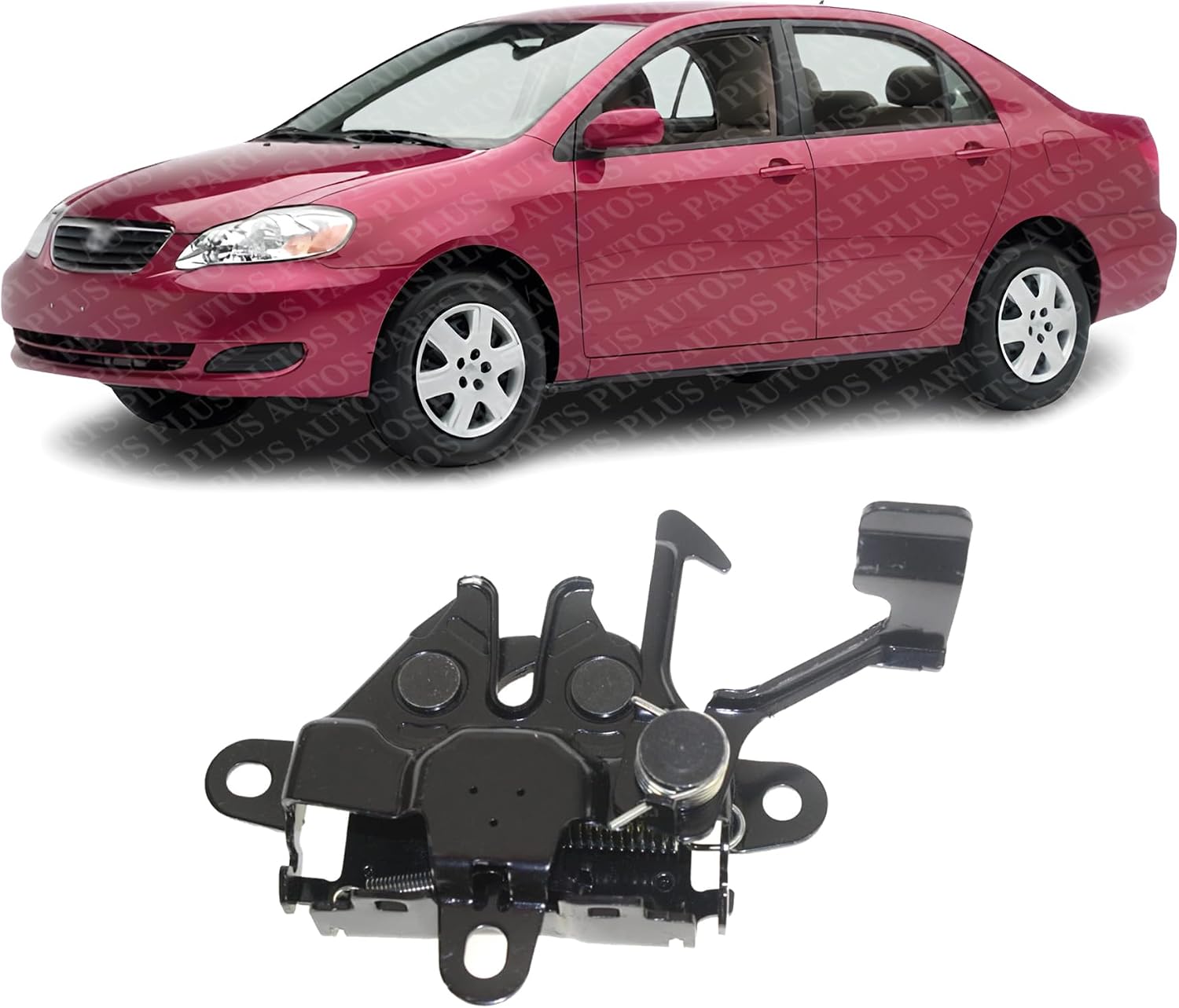 Front Hood Latch Steel Direct Replacement Compatible With 2003-2008 Toyota Corolla TO1234111 5351002230