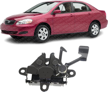 Front Hood Latch Steel Direct Replacement Compatible With 2003-2008 Toyota Corolla TO1234111 5351002230