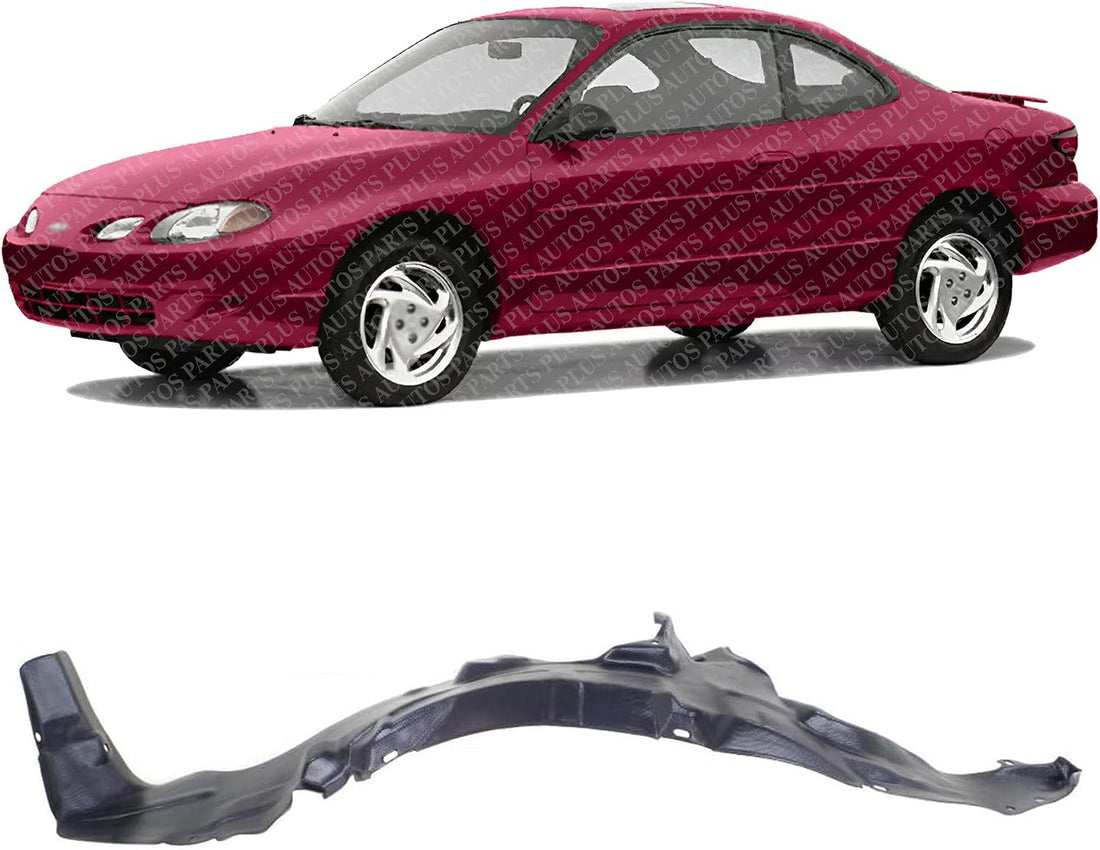 Front Fender Liner Left Driver Side Direct Replacement Compatible With 1997-2003 Ford Escort / 1997-1999 Mercury Tracer FO1248108 F7CZ16103AA