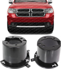 Set of 2 Front Fog Light Bracket Plastic Right Passenger & Left Driver Side Direct Replacement Compatible with 2011-2013 Dodge Durango CH2603101 CH2602101 68089178AB 68089179AB