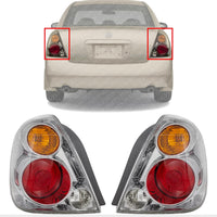 Set Of 2 Tail Lights Assembly Right Passenger & Left Driver Side Direct Replacement Compatible With 2002-2004 Nissan Altima NI2800154 NI2801154 265558J025 265508J025