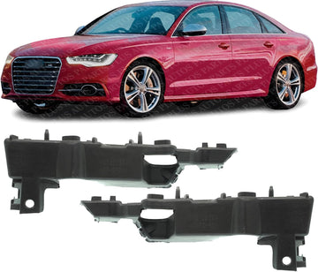 Set Of 2 Front Bumper Retainer Plastic Left Driver & Right Passenger Side Direct Replacement Compatible With 2012-2018 Audi A6 /Quattro / 2013-2018 S6 AU1043103 AU1042103