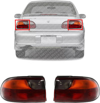Set Of 2 Tail Light Assembly Right Passenger & Left Driver Side Direct Replacement Compatible With 1997-2003 Chevrolet Malibu / 2004-2005 Classic GM2801132 GM2800132 15894726