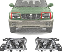 Set Of 2 Front Headlight Assembly Right Passenger & Left Driver Side Direct Replacement Compatible With 2001-2002 Subaru Forester SU2502107 SU2503107 84001FC230 84001FC220