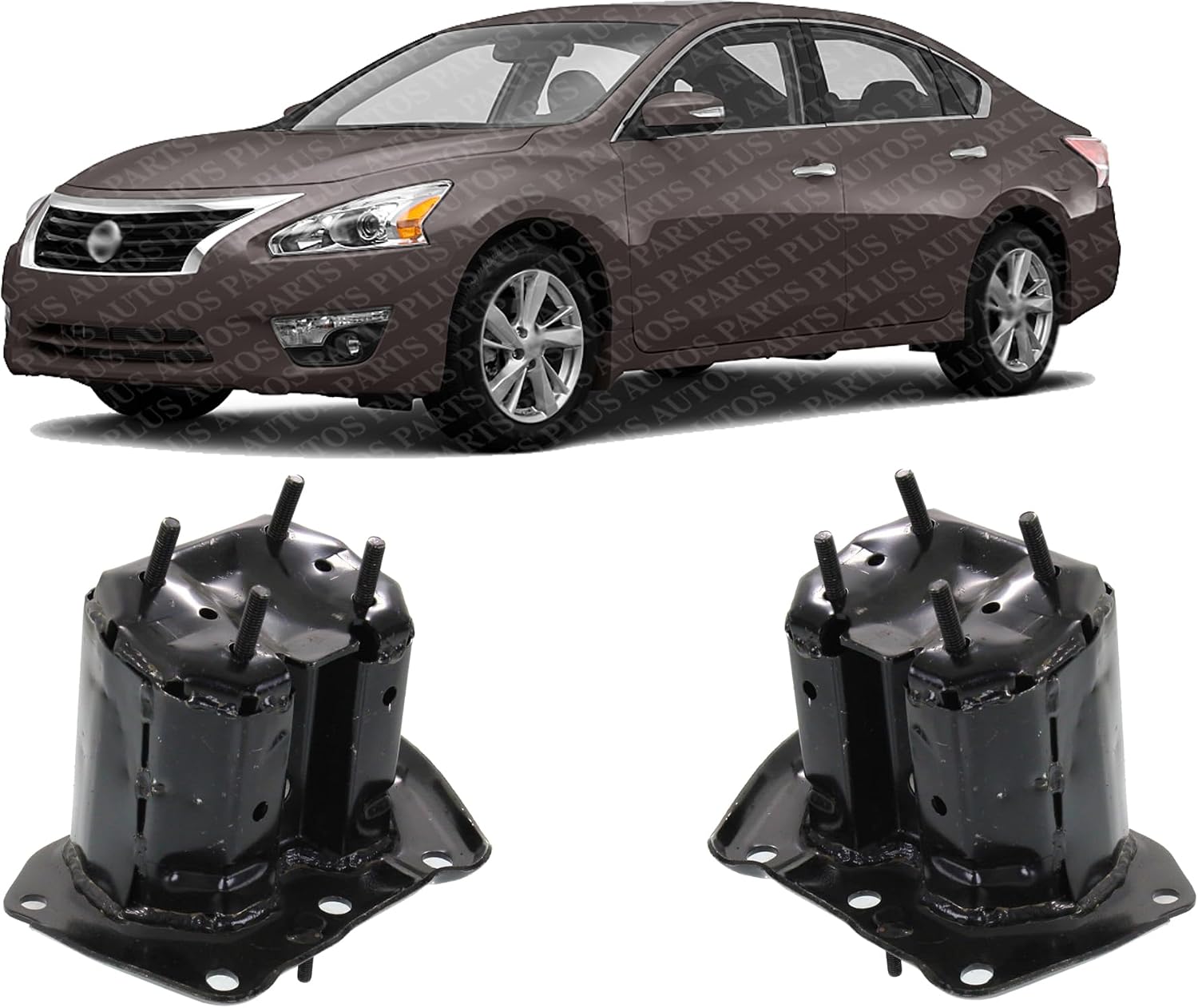 Set of 2 Front Bumper Mounting Stay Bracket Steel Right Passenger & Left Driver Side Direct Replacement Compatible with 2013-2018 Nissan Altima / 2016-2021 Maxima NI1067138 NI1066138