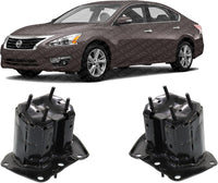 Set of 2 Front Bumper Mounting Stay Bracket Steel Right Passenger & Left Driver Side Direct Replacement Compatible with 2013-2018 Nissan Altima / 2016-2021 Maxima NI1067138 NI1066138