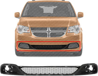 Front Lower Bumper Grille Textured Gray Direct Replacement Compatible With 2011-2020 Dodge Grand Caravan CH1036115 68100690AA