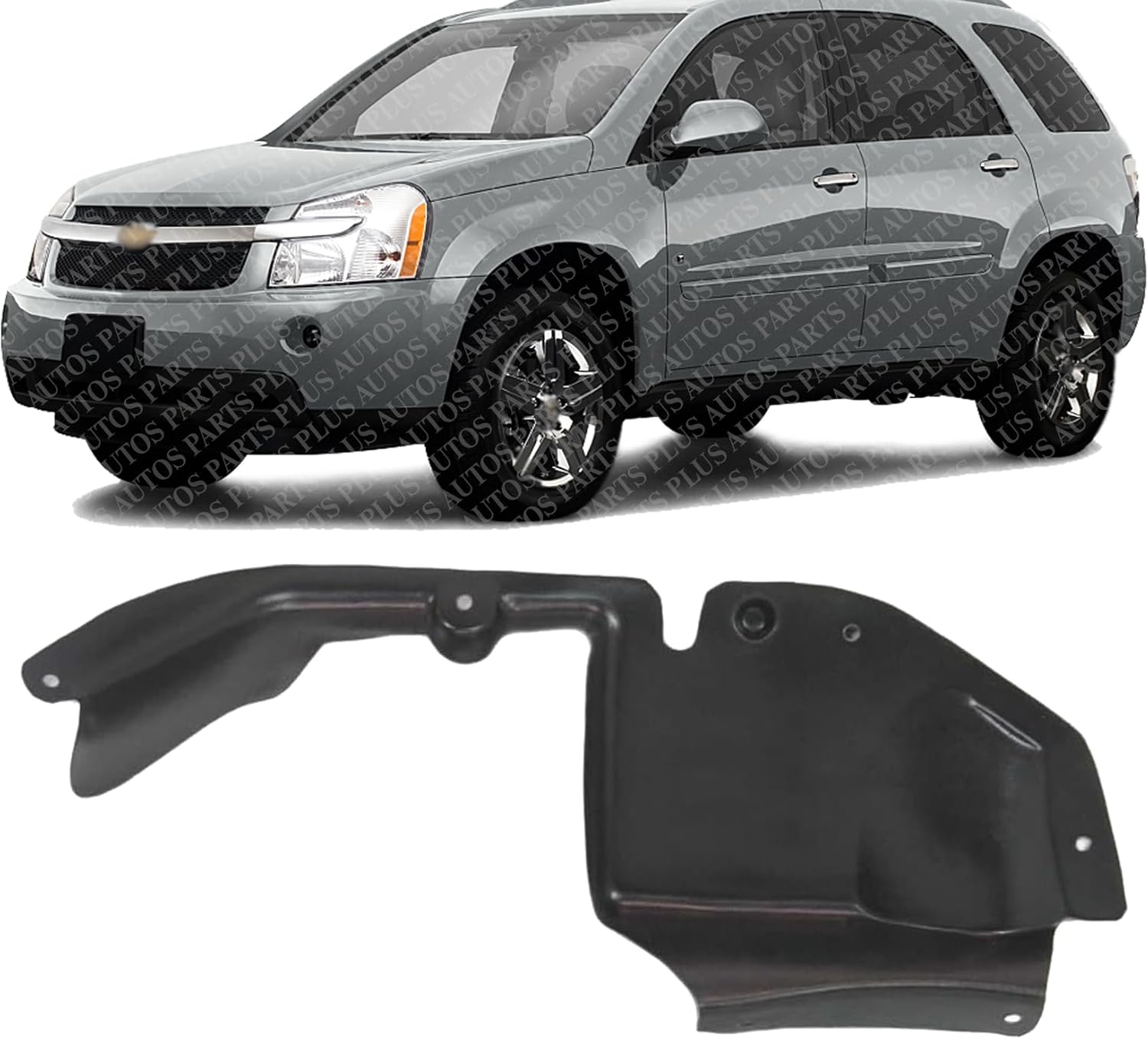 Front Fender Liner Left Driver Side Direct Replacement Compatible With 2002-2007 Saturn Vue / 2006-2009 Pontiac Torrent GM1250140 22624531