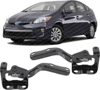 Set of 2 Front Hood Hinge Steel Right Passenger & Left Driver Side Direct Replacement Compatible with 2010-2015 Toyota Prius / 2012-2015 Plug-in TO1236167 TO1236168 5341047070