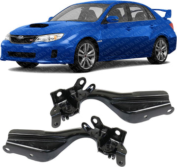 Set of 2 Front Hood Hinge Assembly Steel Left Driver & Right Passenger Side Direct Replacement Compatible with 2012-2016 Subaru Impreza / 2013-2016 XV Crosstrek SU1236109 SU1236108