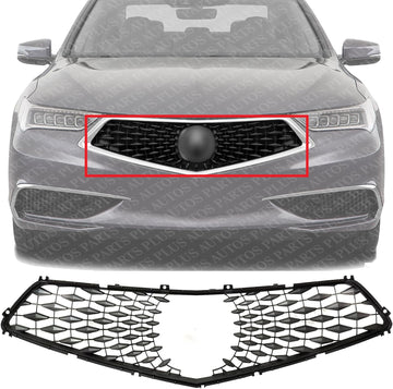 Front Grille Mesh Insert Plastic Direct Replacement Compatible With 2018-2020 Acura TLX AC1201101 71124TZ3A51