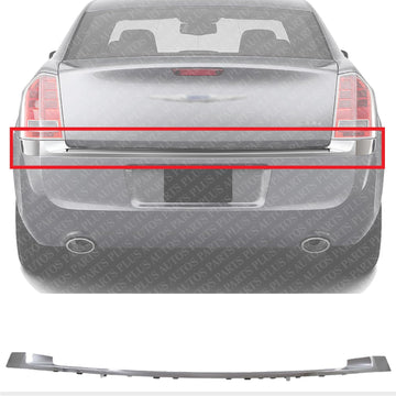 Rear Bumper Molding Chrome Direct Replacement Compatible with 2011-2014 Chrysler 300 CH1144104 68127952AC
