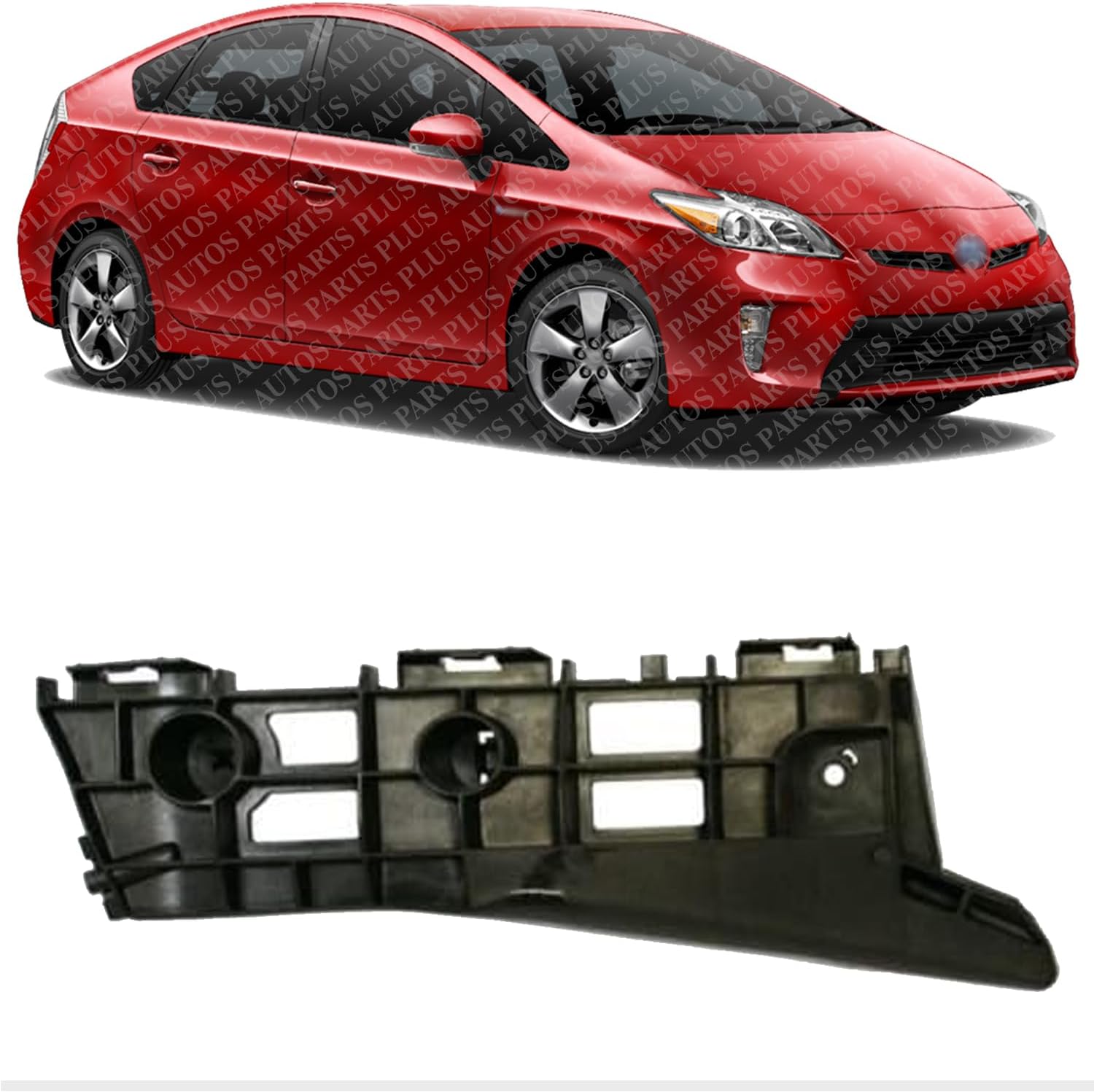 Front Bumper Support Bracket Right Passenger Side Direct Replacement Compatible With 2010-2015 Toyota Prius TO1067172 5211547041
