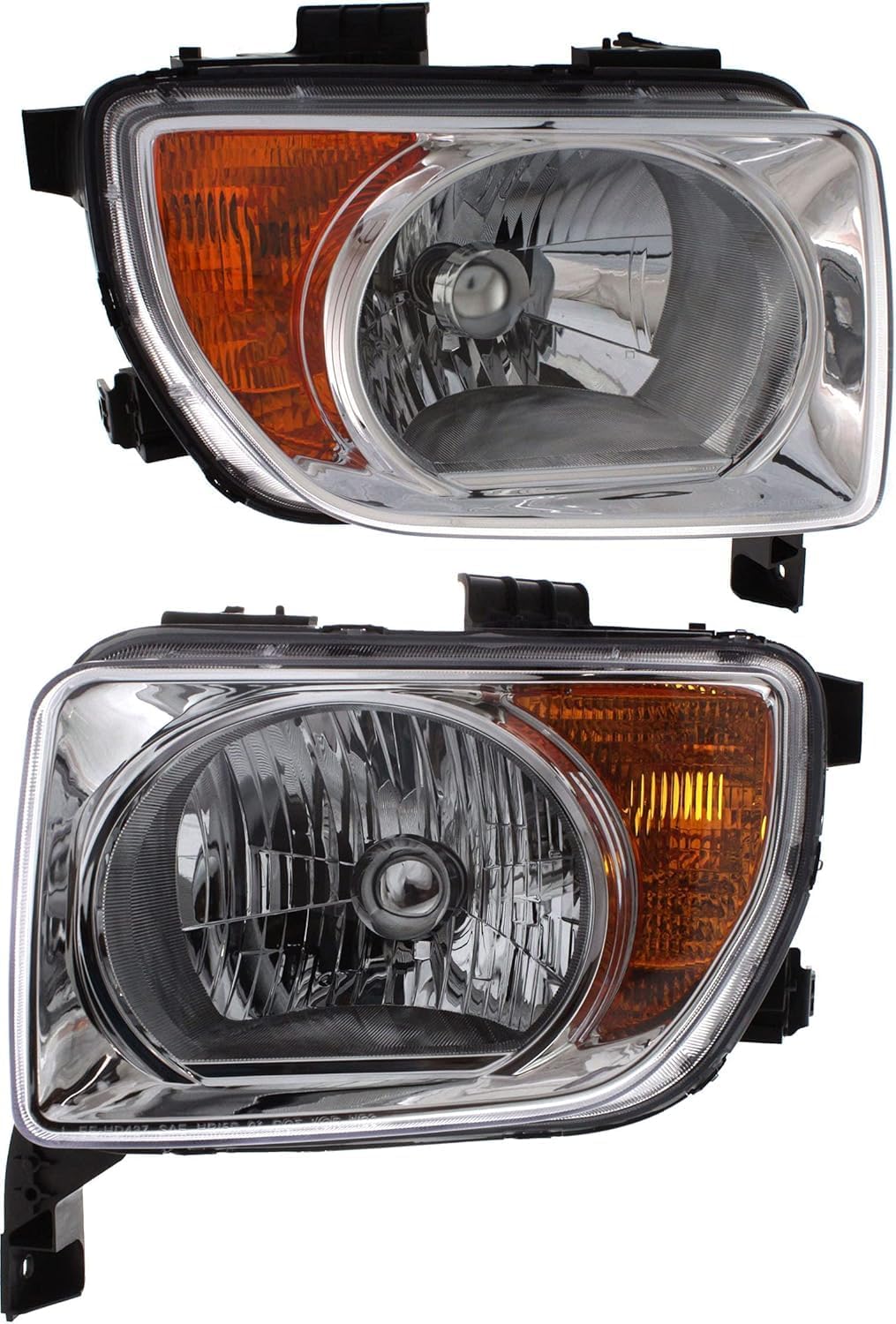 Set of 2 Front Headlight Assembly Right Passenger & Left Driver Side Direct Replacement Compatible With 2003-2006 Honda Element 33151SCVA01-PFM 33101SCVA01-PFM