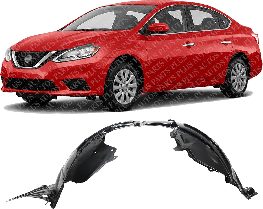 Front Fender Liner Left Driver Side Direct Replacement Compatible With 2017-2019 Nissan Sentra NI1248163 638414FU0B