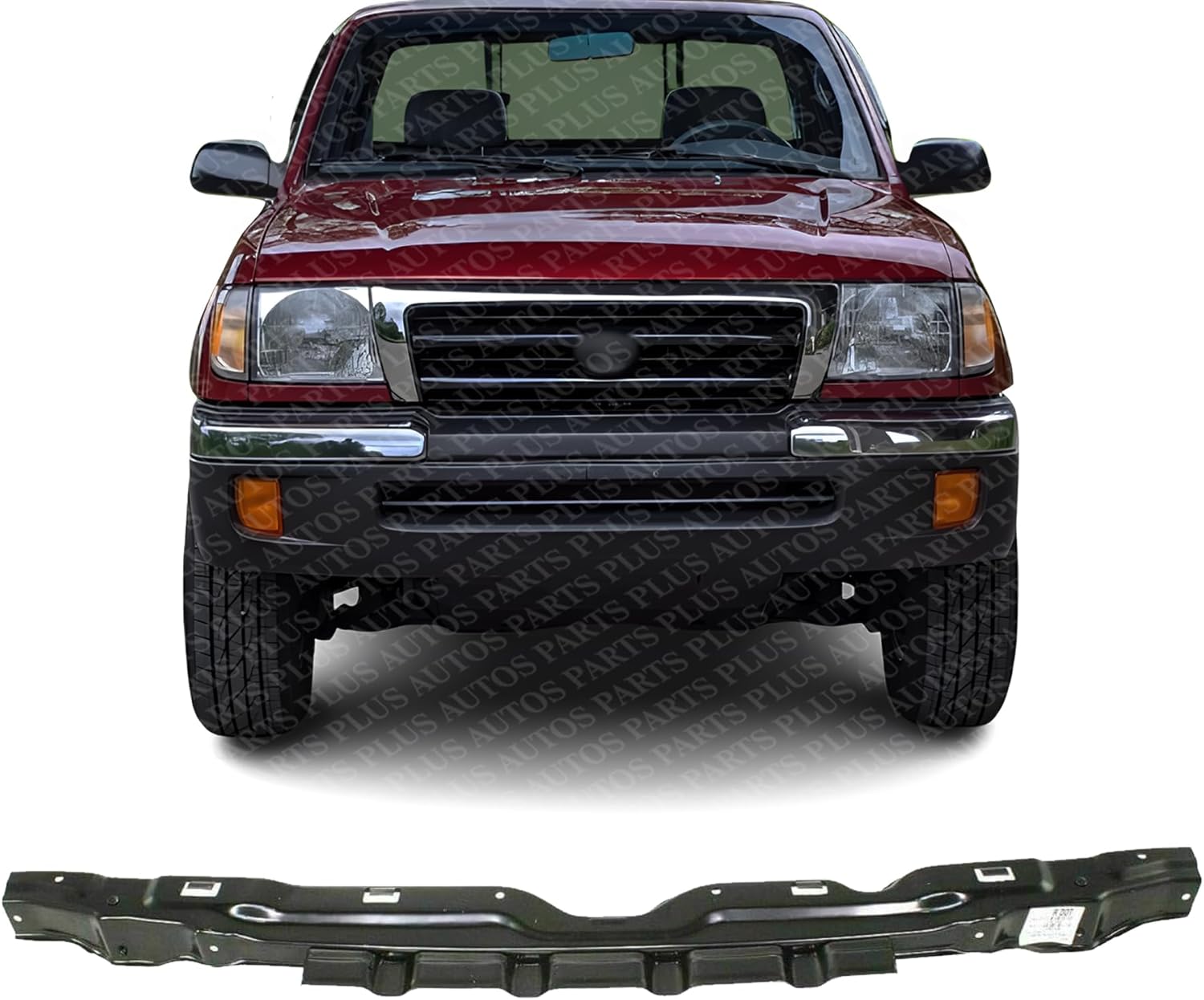 Front Bumper Reinforcement Steel Direct Replacement Compatible With 1998-2000 Toyota Tacoma TO1025104 5250604020