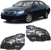 Set Of 2 Front Engine Splash Shield Under Cover Right Passenger & Left Driver Side Direct Replacement Compatible With 2005-2010 Toyota Avalon TO1228130 TO1228131 5144107011 5144207010