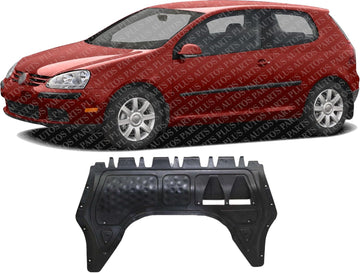 Front Engine Splash Under Cover Direct Replacement Compatible with 2005-2014 Volkswagen Jetta AU1228100 1K0825235AE 1K0825235AB