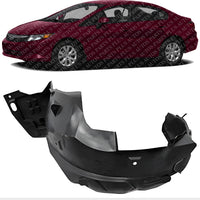 Front Fender Liner Left Driver Side Direct Replacement Compatible With 2012 Honda Civic HO1248154 74151TS8A10