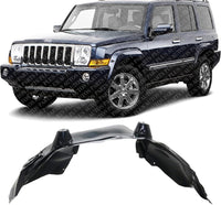 Front Fender Liner Left Driver Side Direct Replacement Compatible With 2006-2010 Jeep Commander CH1250129 55396463AC