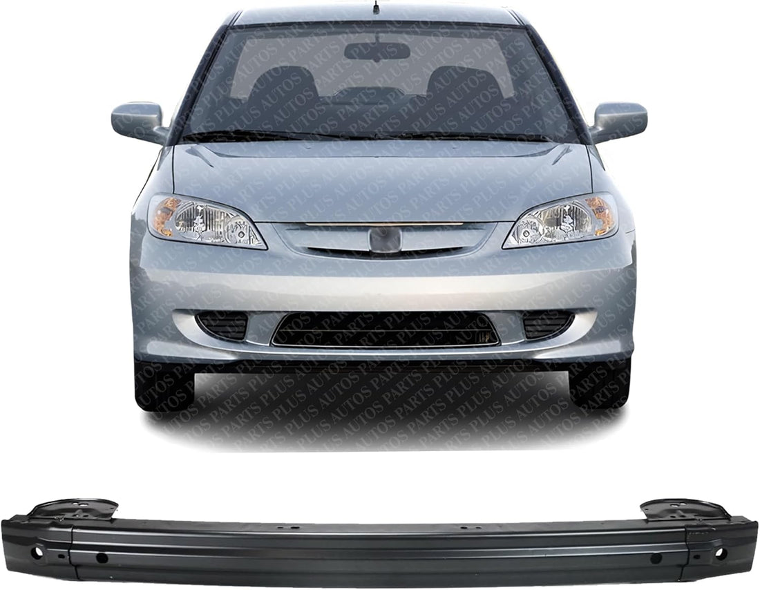 Front Bumper Reinforcement Steel Direct Replacement Compatible With 2001-2005 Honda Civic HO1006156 71130S5DA03ZZ