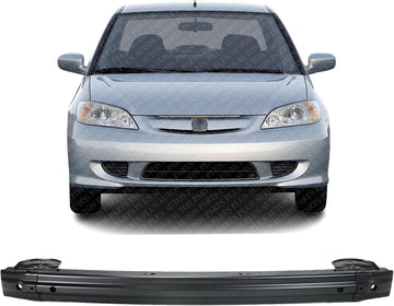 Front Bumper Reinforcement Steel Direct Replacement Compatible With 2001-2005 Honda Civic HO1006156 71130S5DA03ZZ